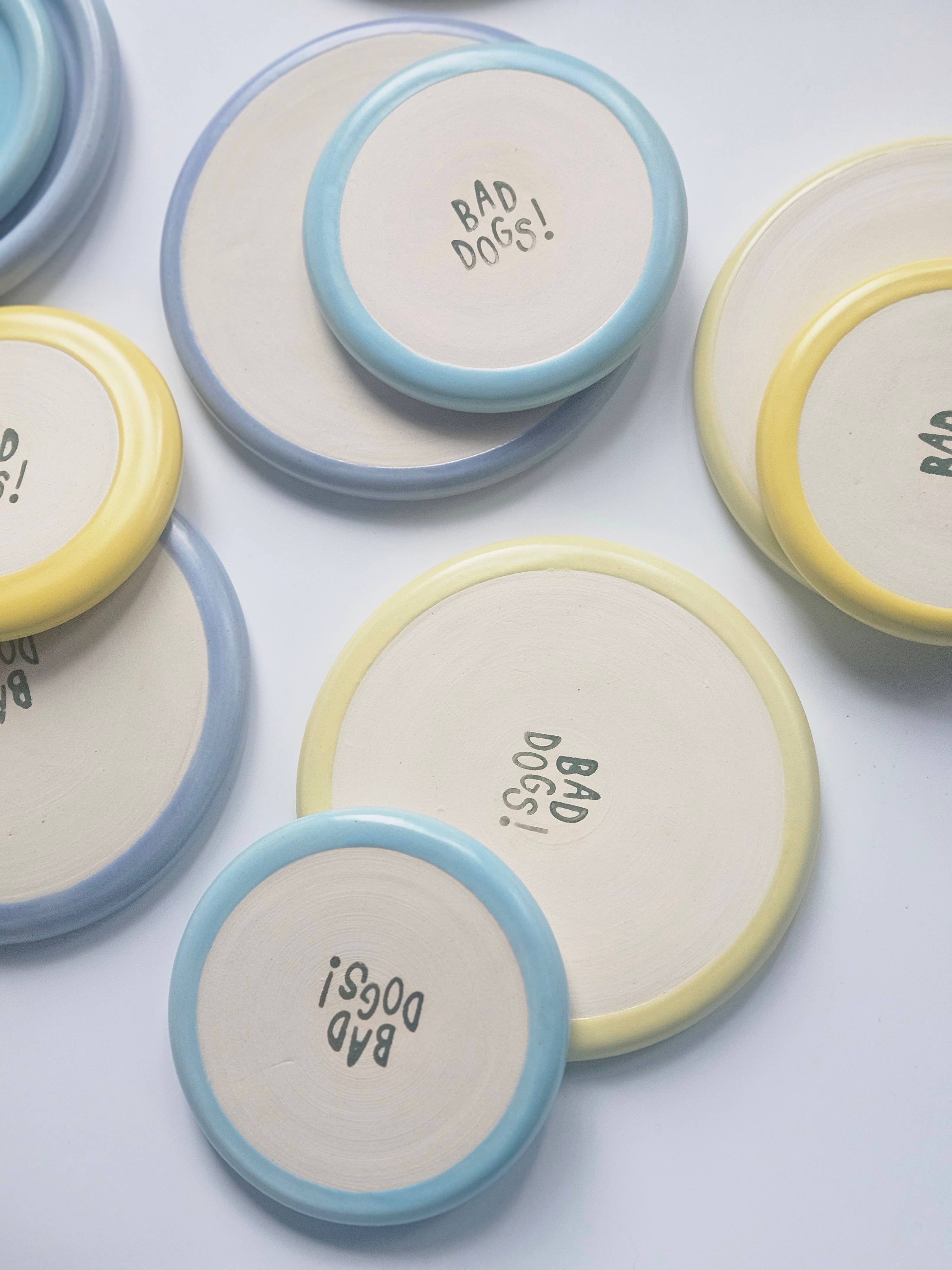 Bad Dogs Studio - Wholesale Decorative Plate/Dish/Bowl - Chunky Plate (Medium) • Handmade Ceramic Rounded Bubble Tray5