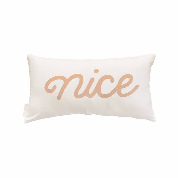 Imani + Kids by Imani Collective - Wholesale Throw Pillow Cover - Naughty / Nice Lumbar Canvas Pillow Cover