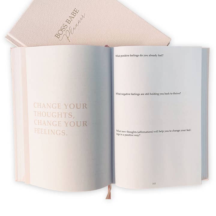 Pretty & Mindful - Wholesale Planner - Boss Babe Planner - daily planner for more success & self-care