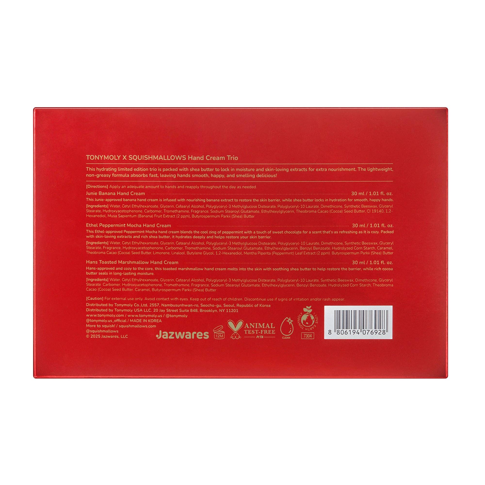 TONYMOLY - Wholesale Hand Cream/Lotion - TONYMOLY x Squishmallows Holiday Hand Cream Set7