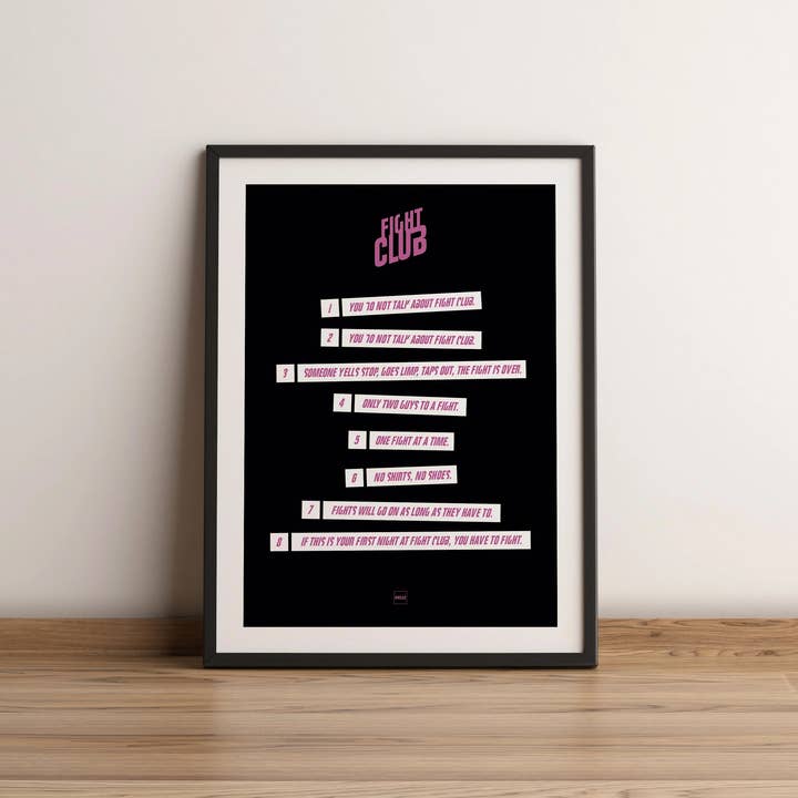 Poster - Fight Club (A4) voor wholesale door Orcaz Designs