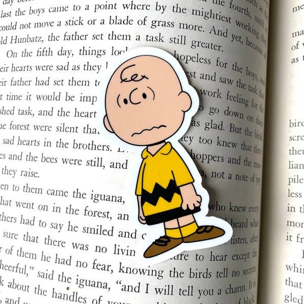 Charlie Brown Sticker - Peanut gang sticker - waterproof - for engroshandel hos littlevintagetale