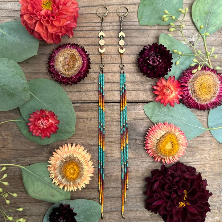 Harvest Dahlia Örhängen för wholesale av Dancing Willow