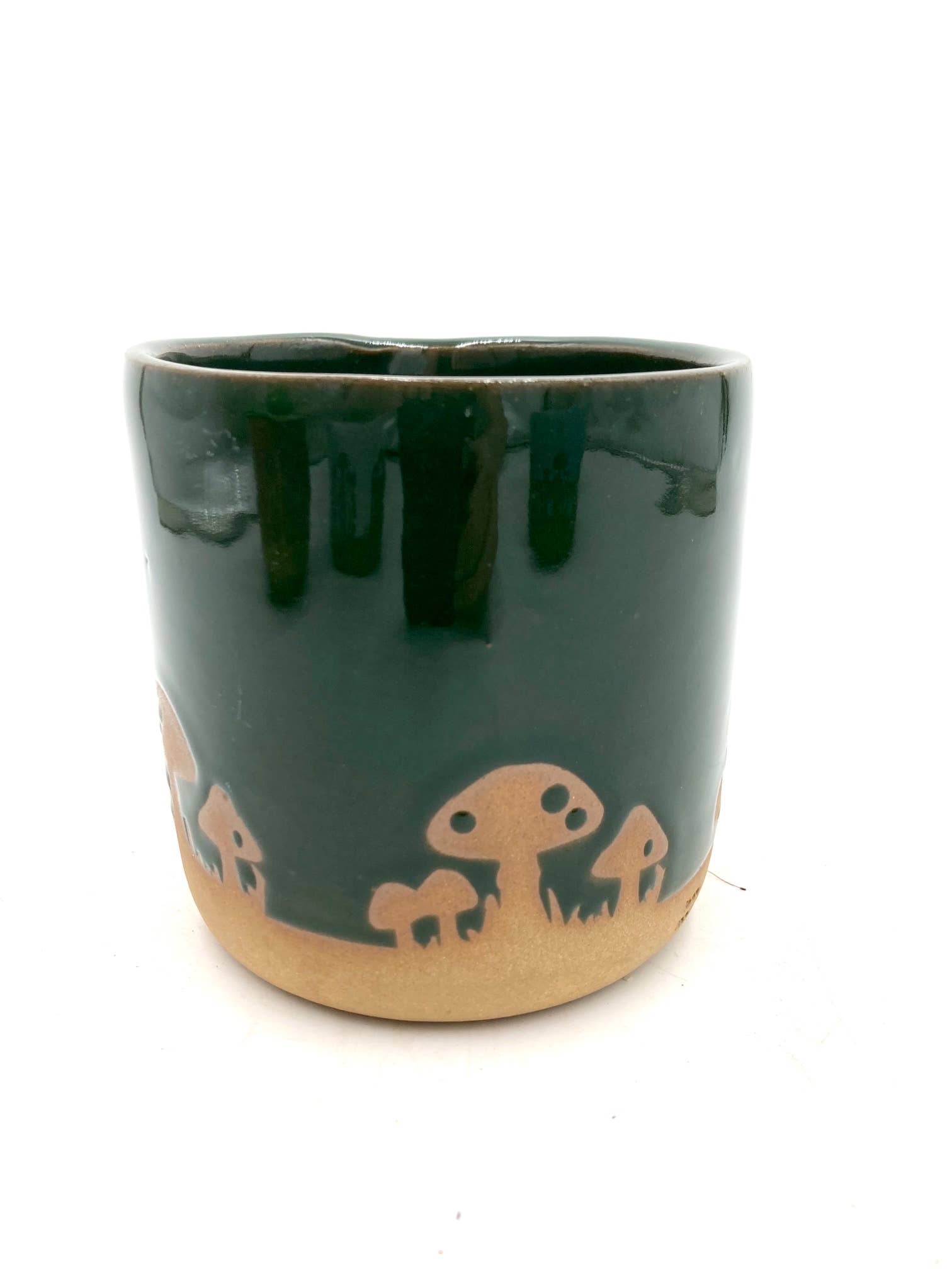 Ruby Farms Pottery - Vente Pot - Pot de taille moyenne en forme de champignon. Cache-pot/Planteur en céramique fait main et irrégulier.1