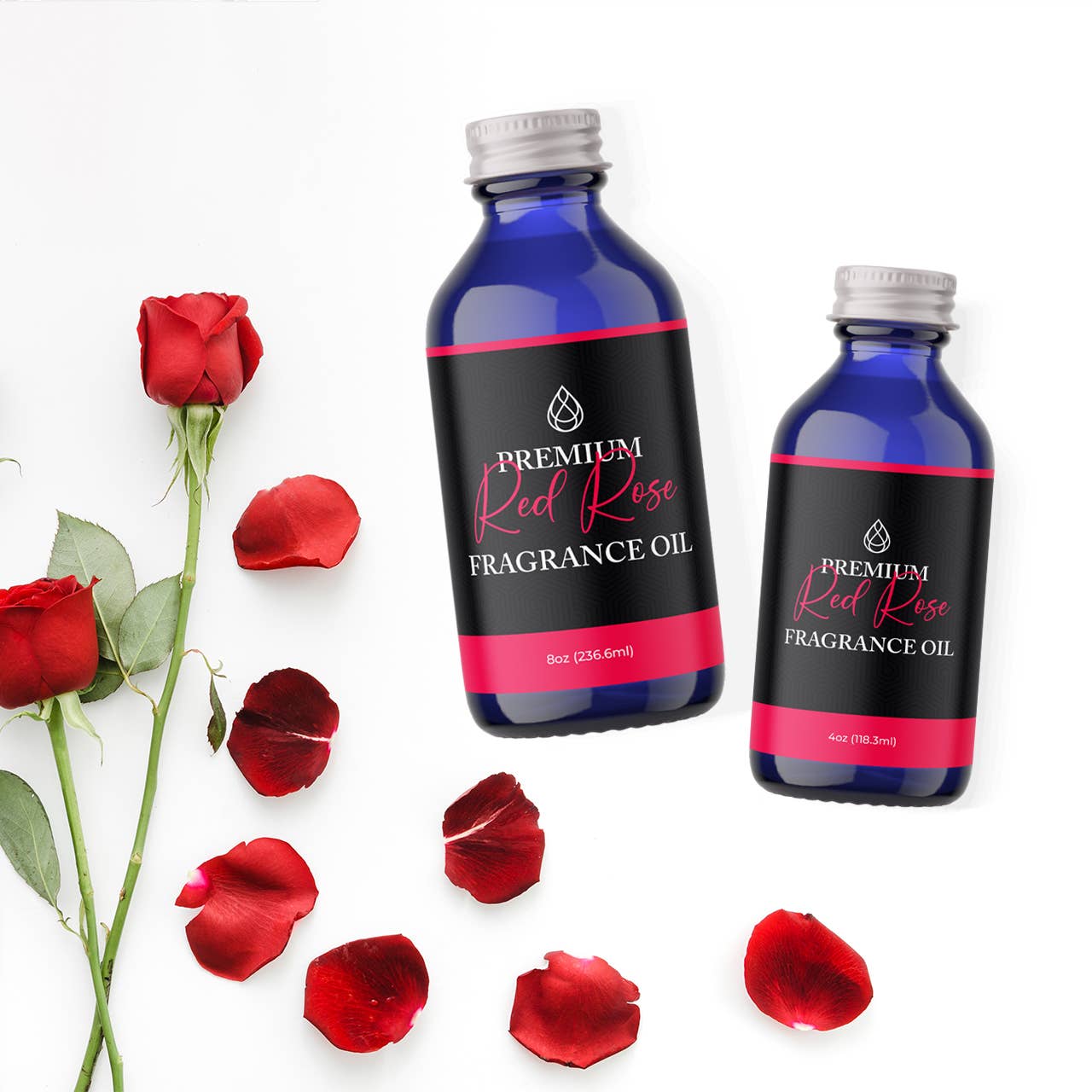 The Midwest Sea Salt Company - Vente Huile parfumée - Huile parfumée premium Rose Rouge2