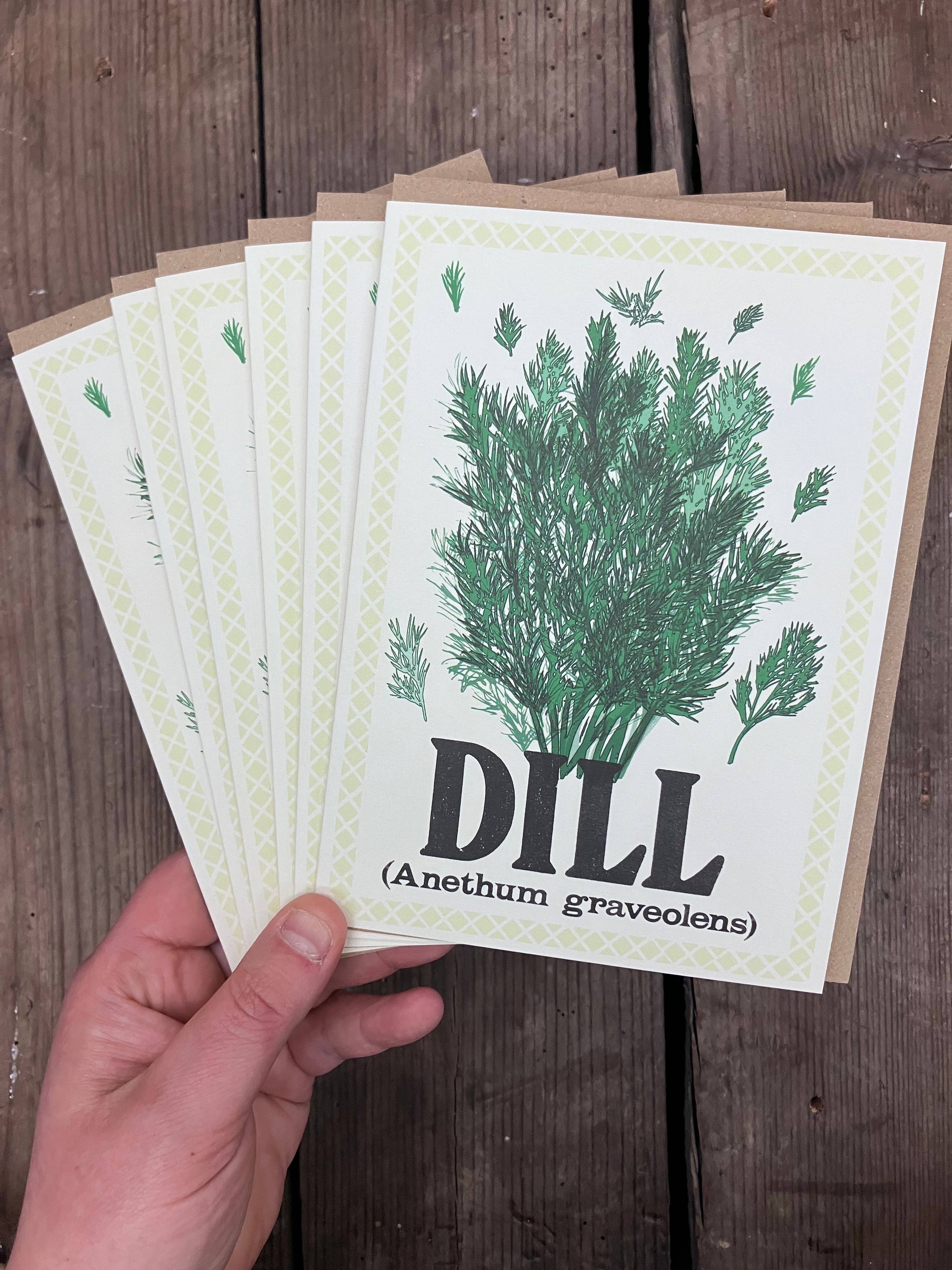 Jo Stafford – wholesale Everyday greeting card – Dill 127 x 177mm Portrait Greetings Card2