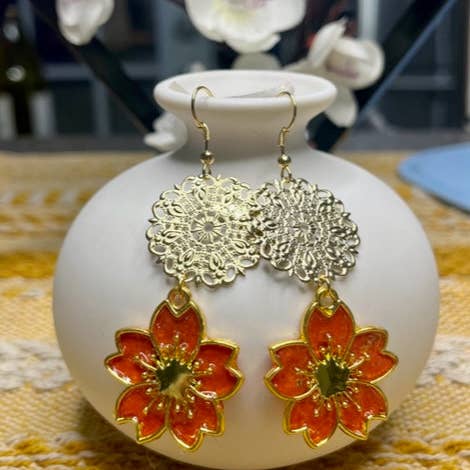 Poppy red flowers 318 for wholesale by WEARABLES BY B LLC