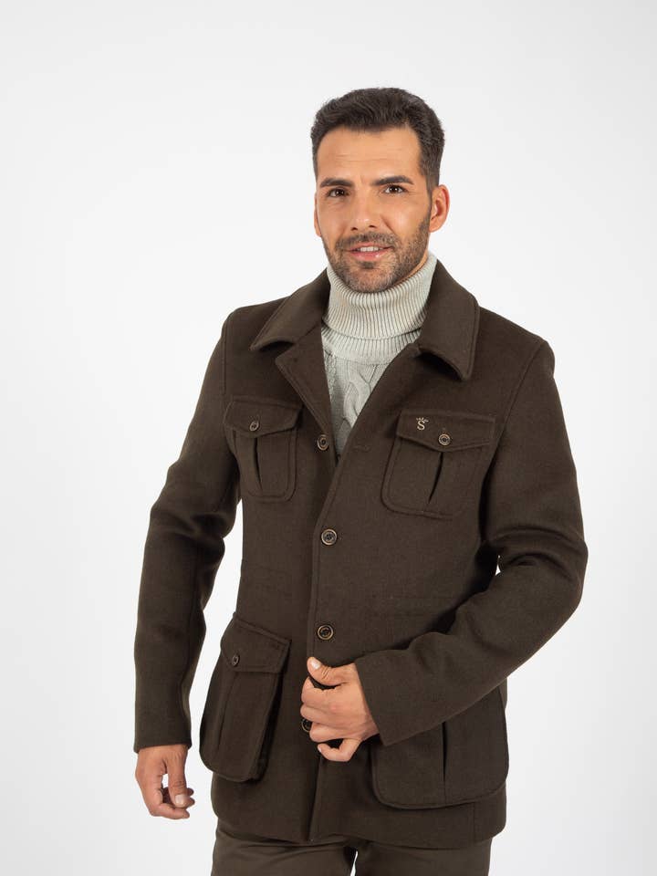 Austrian Khaki Coat for wholesale by Solera