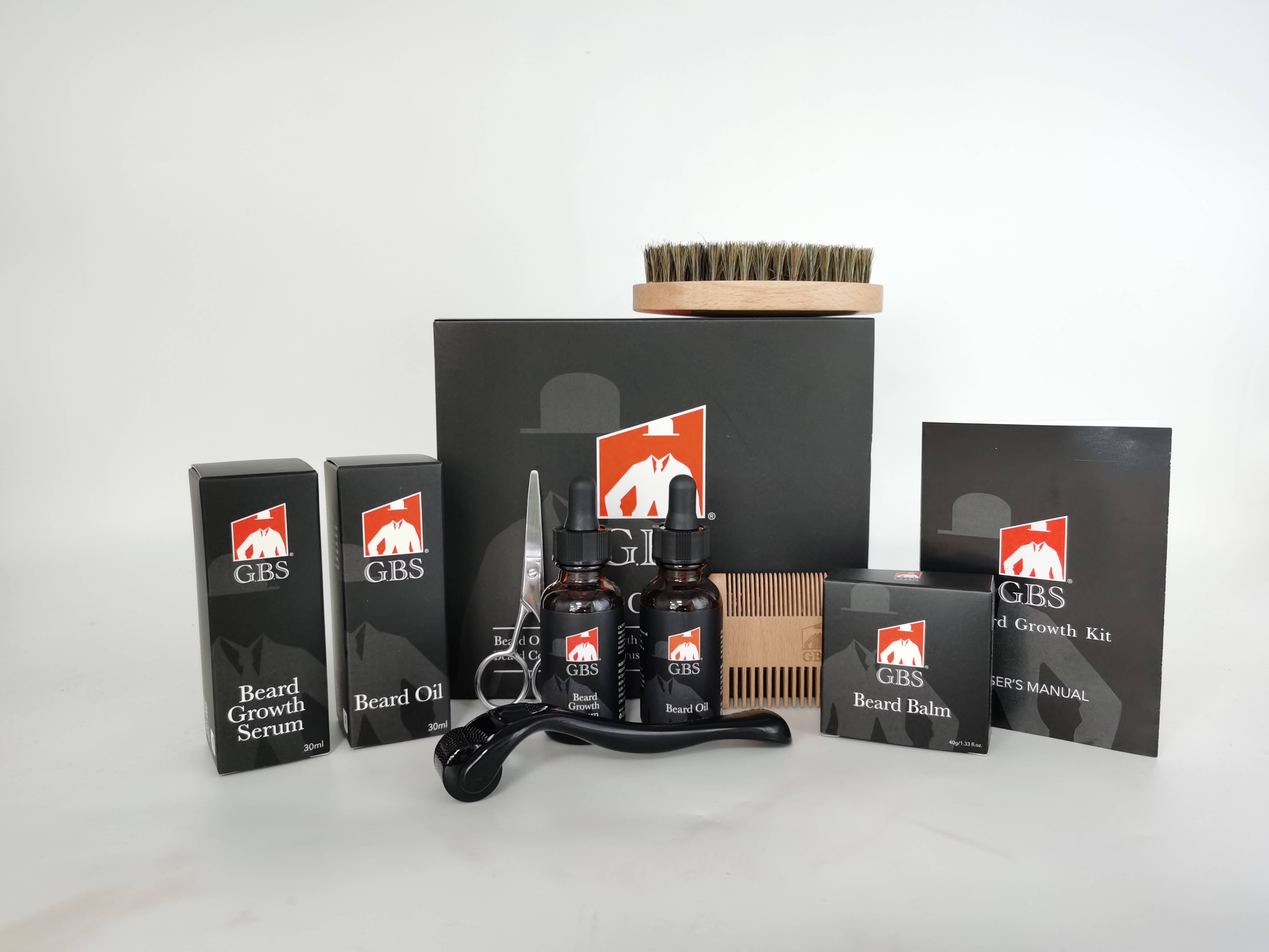 GENTS FINE GROOMING PRODUCTS - Wholesale Beard Styling Product - GBS Beard Growth Kit1