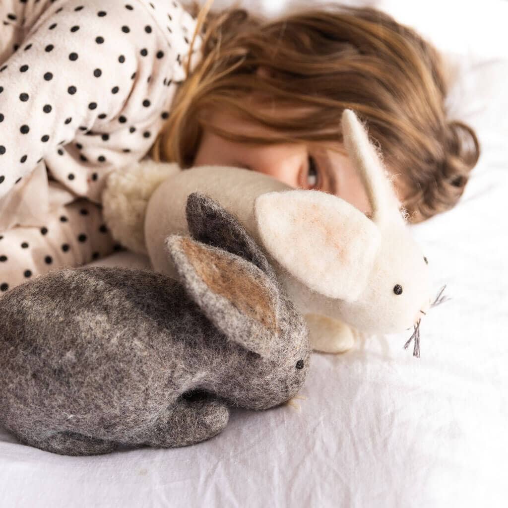 MULXIPLY - Wholesale Stuffed/Plush Toy - Kids & Baby - Hand Felted White Bunny4