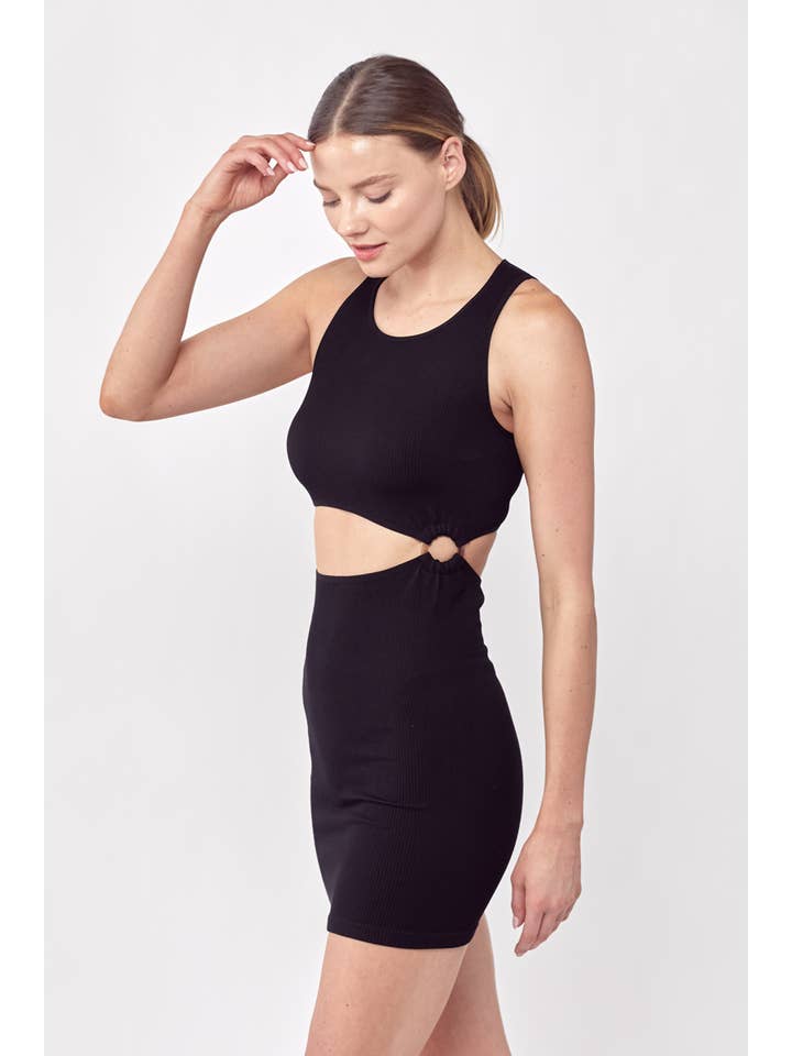 ANWND – Großhandel Kleid – Damen – 5700- MINIKLEID MIT NAHTLOSEM TAILLENAUSSCHNITT5