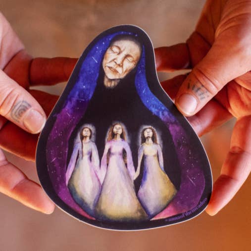 Autocollant en vinyle « Great Mother » pour la vente par Anna Of The Meadow