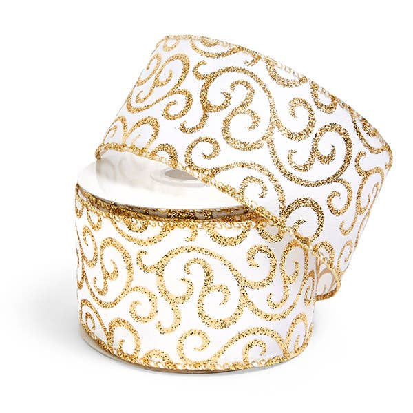 Nashville Wraps - Wholesale Ribbon - Gift Wrapping - Wired Glittered Ribbon6