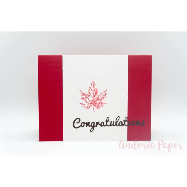 Canadian Congratulations/ Citizenship Card for wholesale by Andoria Paper