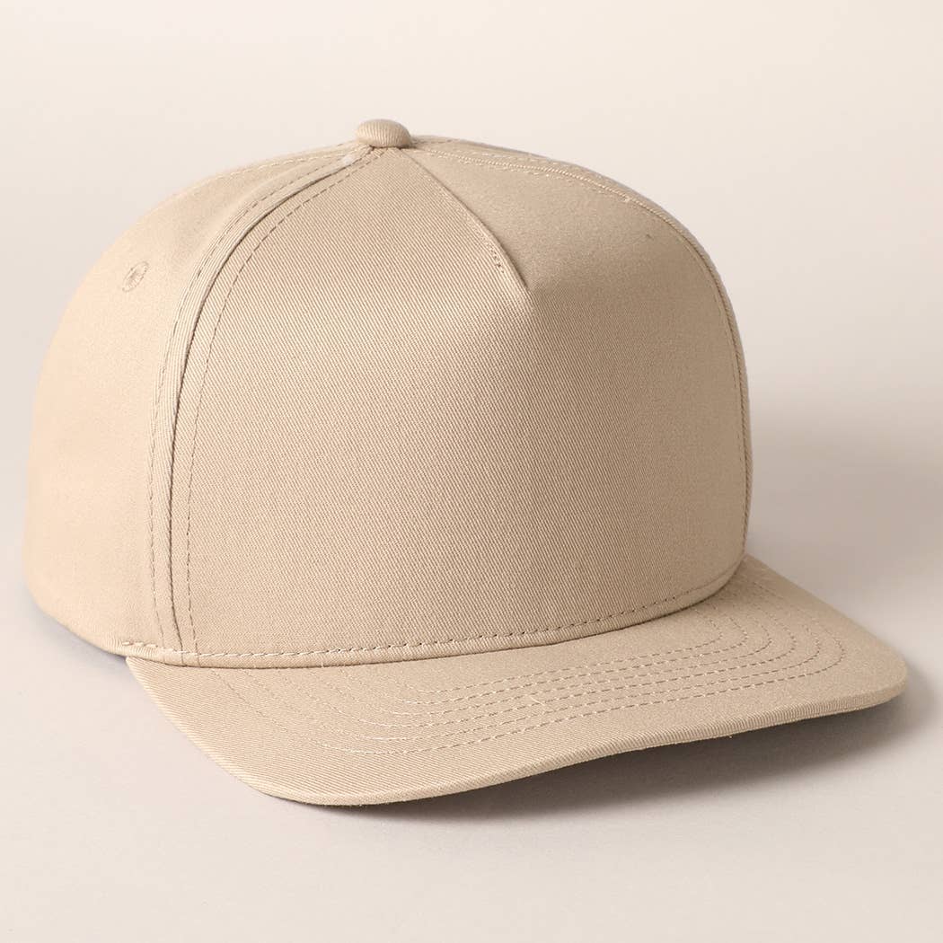 Fashion City - Wholesale Baseball Cap - Unisex - Solid Colored Cotton 5 Panel Baseball Cap23