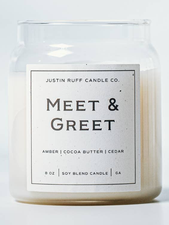Meet & Greet for wholesale by Justin Ruff Candle Co,