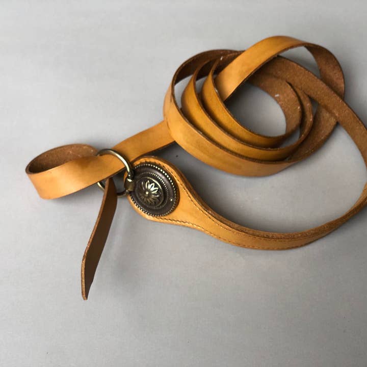 Dreamers Supply Co. - Vente Ceinture – femme - Ceinture à anneaux en cuir Vaucluse