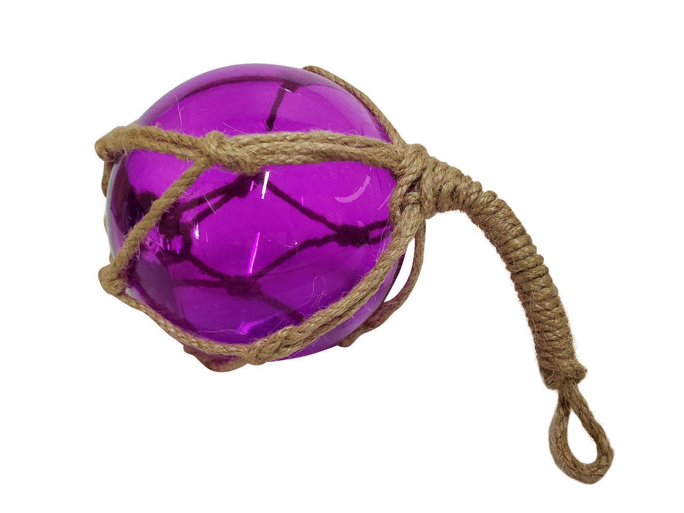 Hampton Nautical - Venta al por mayor Adornos - Bola de cristal japonesa púrpura, adorno navideño de 4 pulgadas3