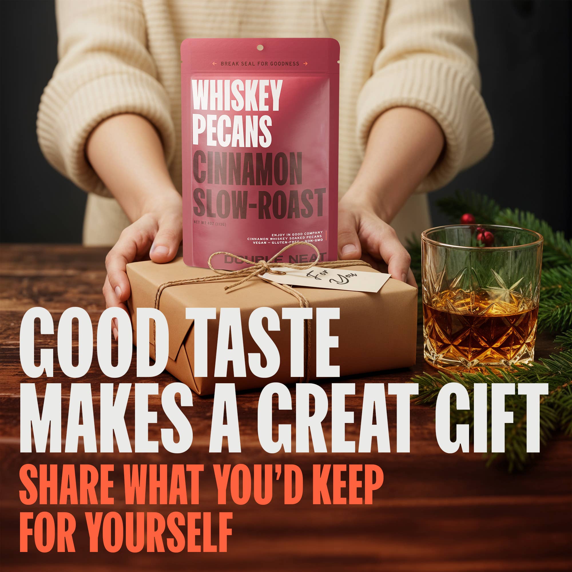 Double Neat - Wholesale Nuts - Cinnamon Whiskey Pecans3