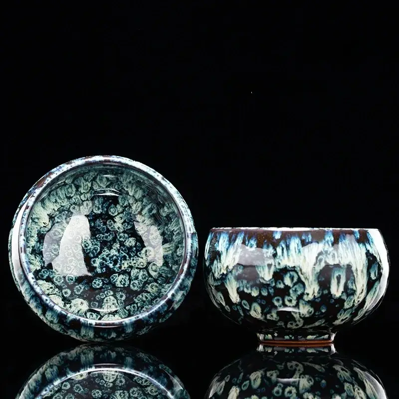 Otterware – wholesale Coffee/tea cup – Handmade Artisanal Tenmoku Glaze Tasting Cup (Single)17