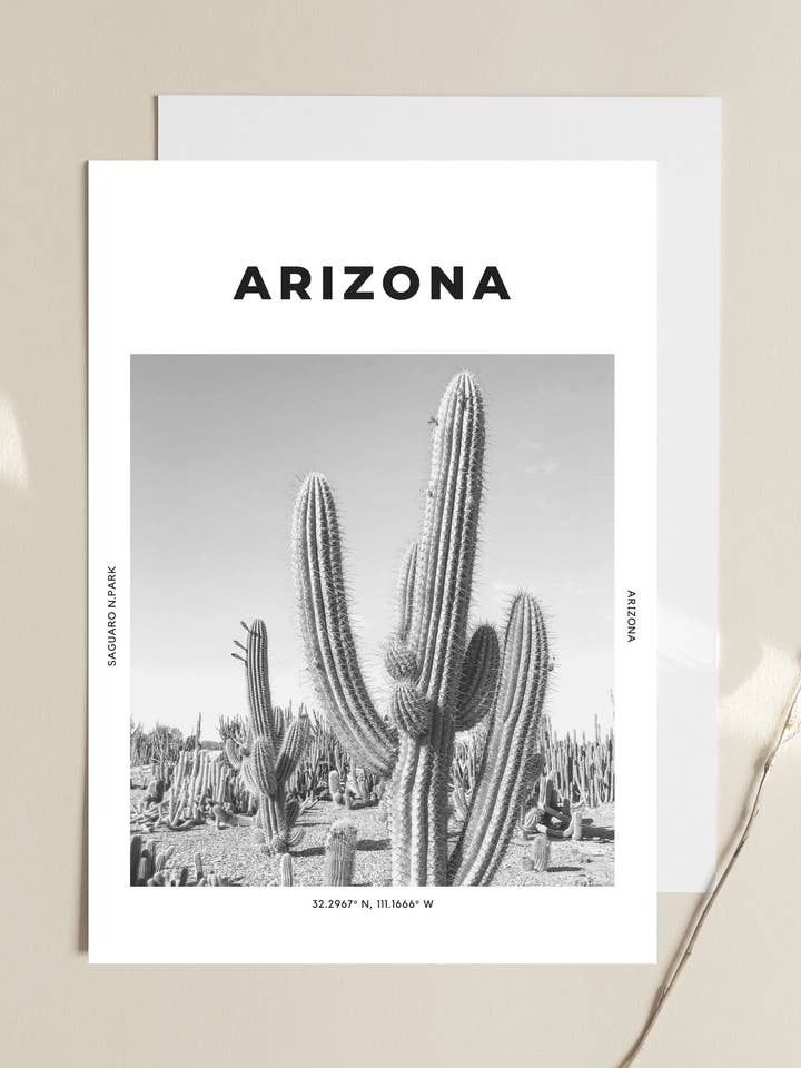 Arizona 'Cactus County' Druck 1 für den Großhandel von The Travel Edit