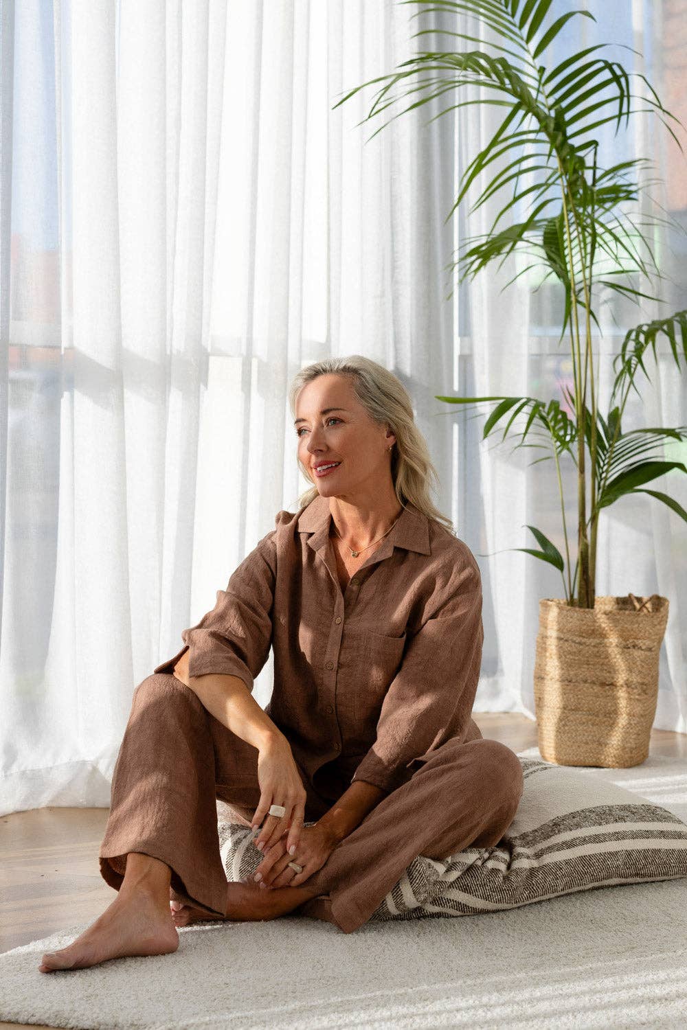 Fundamental Linen Shirt - Clay for wholesale on Faire4