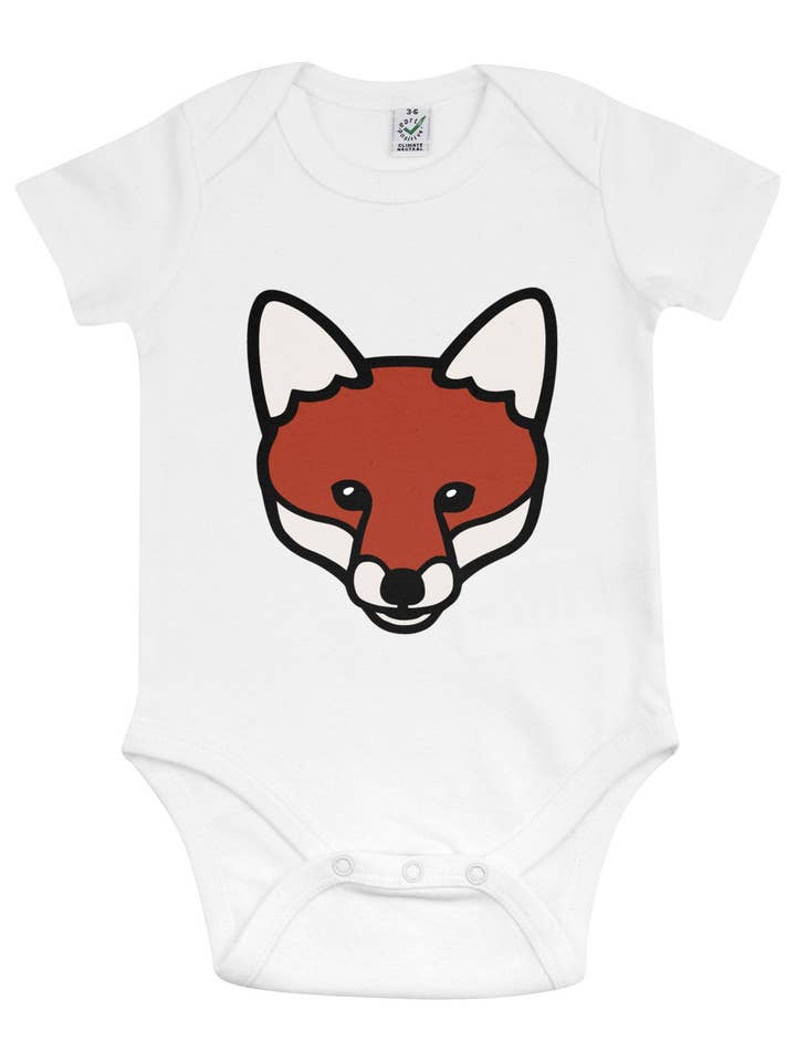 Fox Baby Grow voor wholesale door Clumsy Hooves