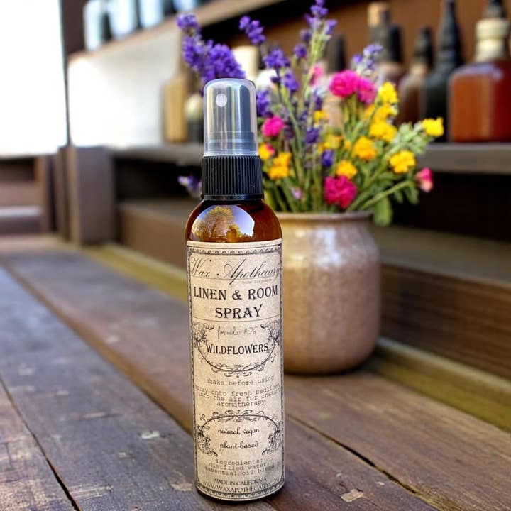 4oz Linen & Room Spray - Wildflowers for wholesale by Wax Apothecary