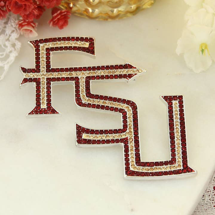 Florida State Crystal Pin for wholesale by Seasons Jewelry