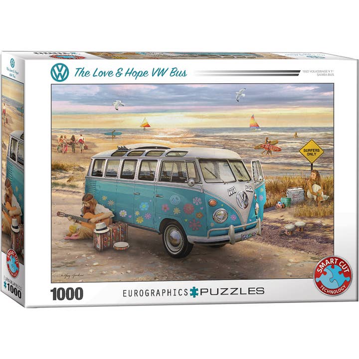 Il furgone VW dell'Amore e della Speranza per la vendita all'ingrosso da parte di Eurographics Puzzles Europe