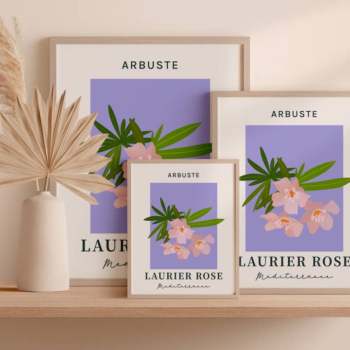 Graphijoy - Wholesale Poster - Oleander floral poster2