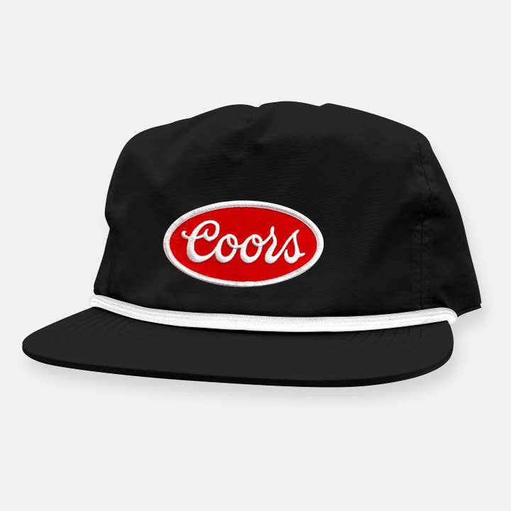 Webig Moto Company - Wholesale Flat Brim Cap - Unisex - BANQUET OG RED PATCH UNSTRUCTURED SNAPBACK HAT