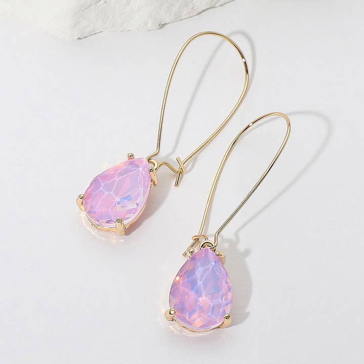 Sensibling Corp. - Vendita all'ingrosso Orecchini pendenti - Orecchini da sera pendenti con pietra a goccia7