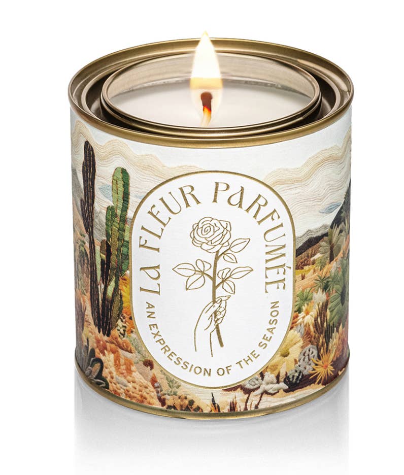 Candier - Wholesale Jar/Filled Candle - La Fleur Mojave Desert Tin Candle