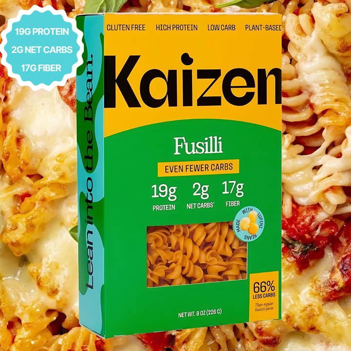 Kaizen Food Company - Wholesale Pasta - Fusilli 2g Net Carb High Protein Pasta - Fewer Carbs, Keto