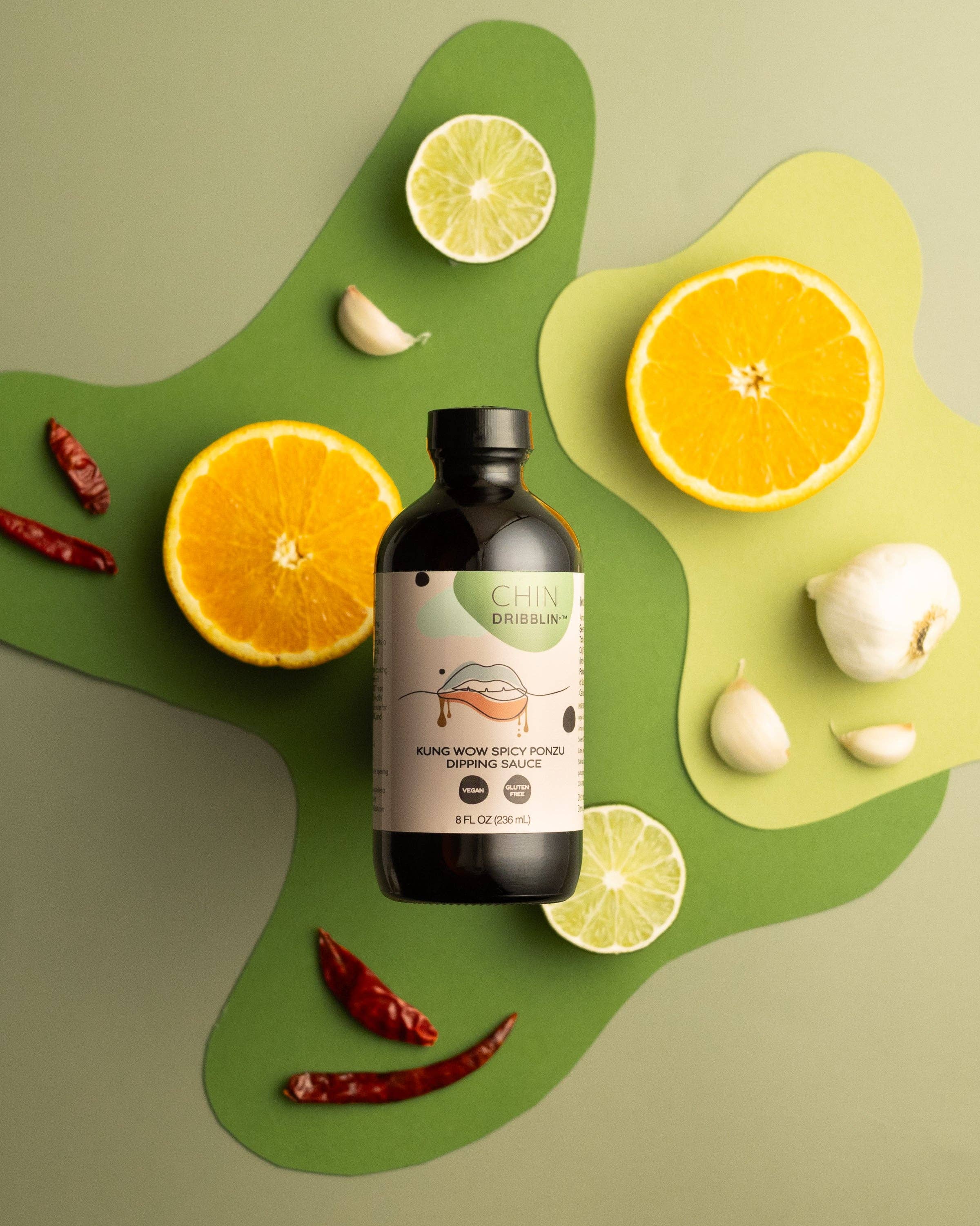 Chin Dribblin' Specialty Asian Fusion Sauces - Wholesale Sauce - Kung Wow Spicy Ponzu Dipping Sauce