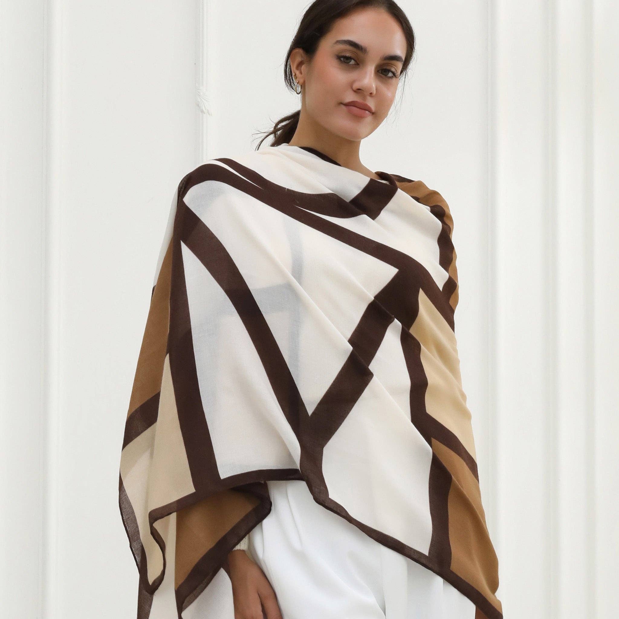 YOUZEY - Wholesale Scarf - Women's - The Kimberly - Brown5