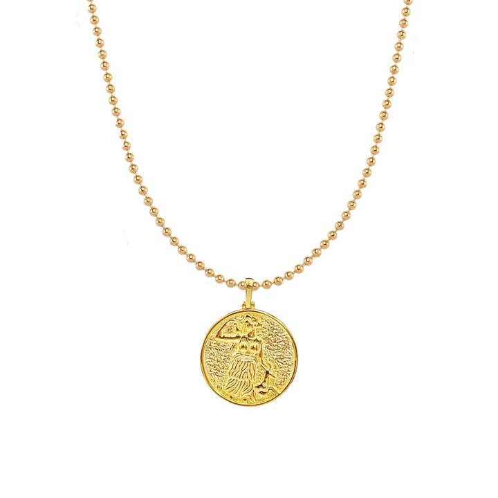 Artemis Silver Coin Necklace for wholesale by Ancient Things