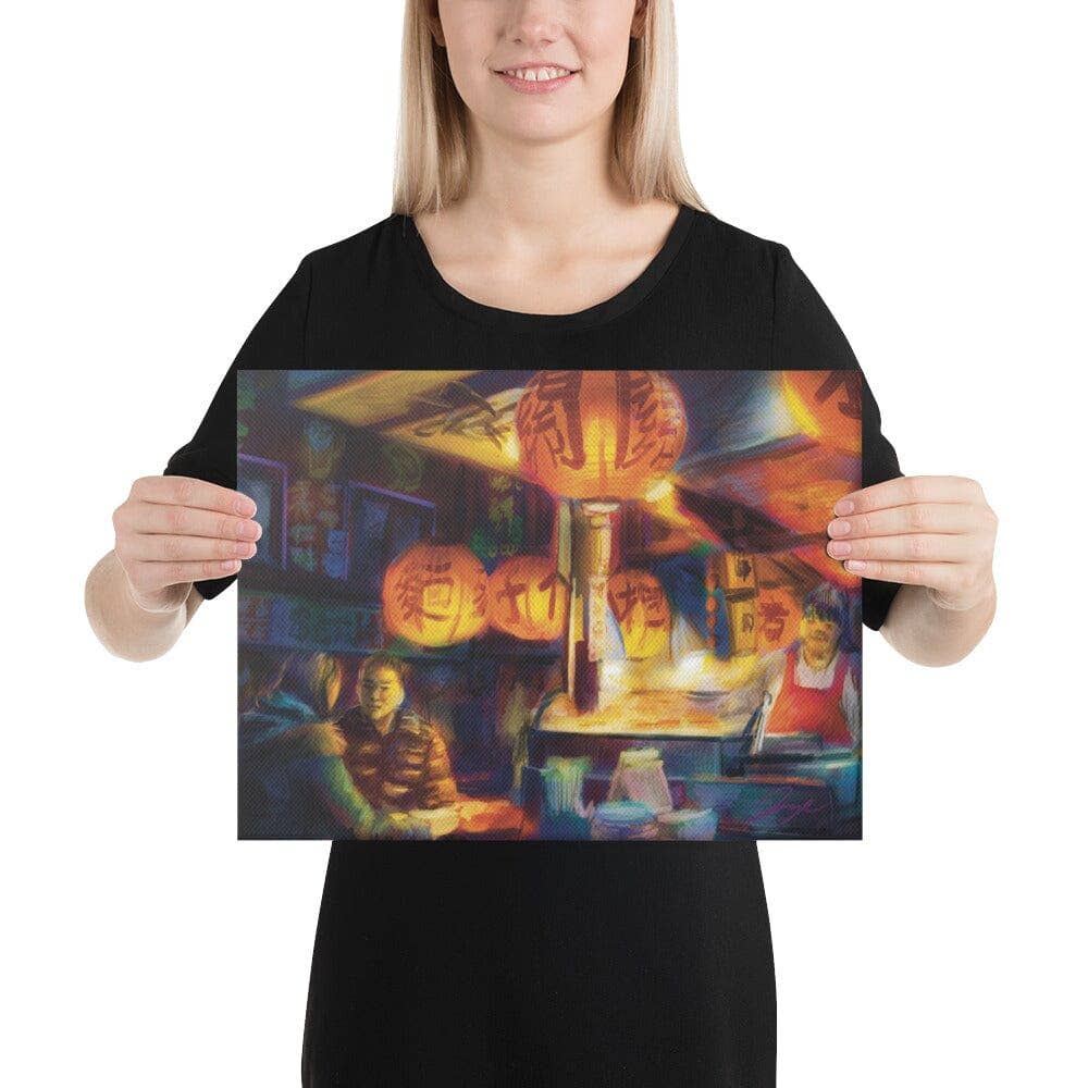 JoyousJoyfulJoyness - Wholesale Painting/Drawing - "Taiwanese Night Market": Painting of a Taiwanese Night Market [Unfoiled]6