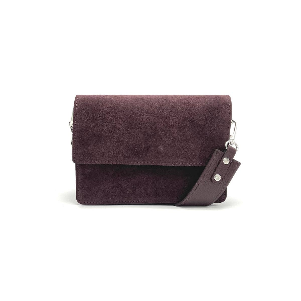 Suie Valentini srl – wholesale Axelremsväska – Dam – Axelväska i mockaläder, tillverkad i Italien, art. 1126404