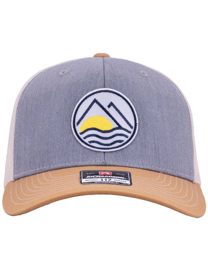 Berge bis Meer Richardson 112 Trucker Hut Grau Birke Gold für den Großhandel von Surly Squirrel