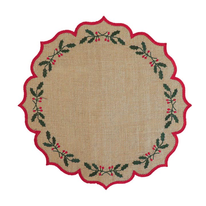 Klatso - Wholesale Placemat - Burlap Christmas Edition