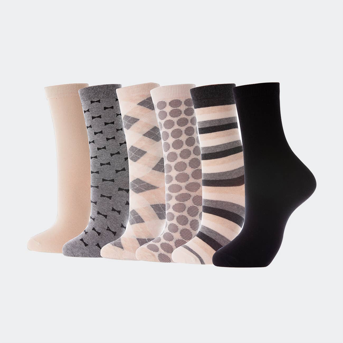 New York Night Crew Socks 6 Pack for wholesale on Faire0