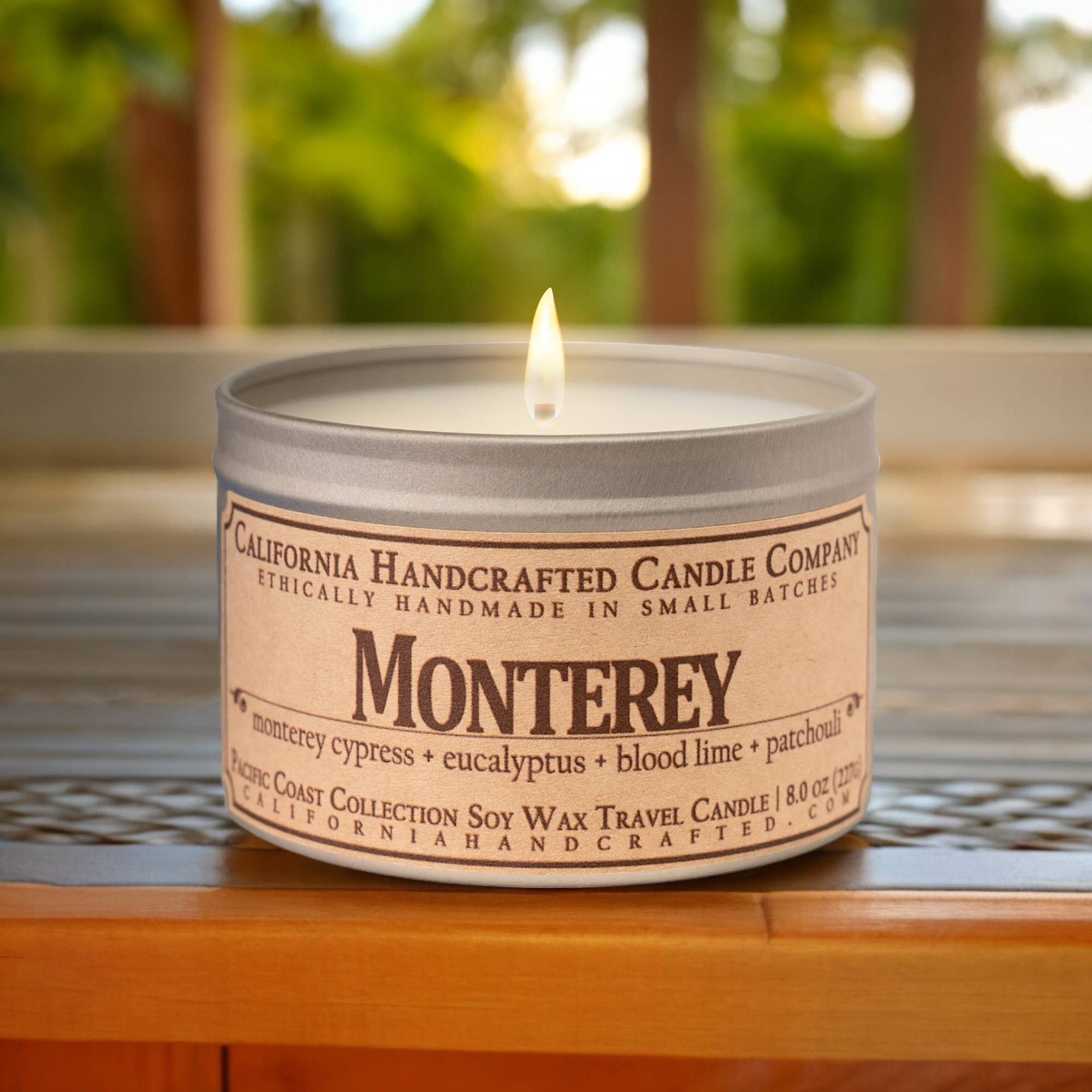 California Handcrafted - Wholesale Travel Candles - Monterey Coconut Apricot Travel Candle1