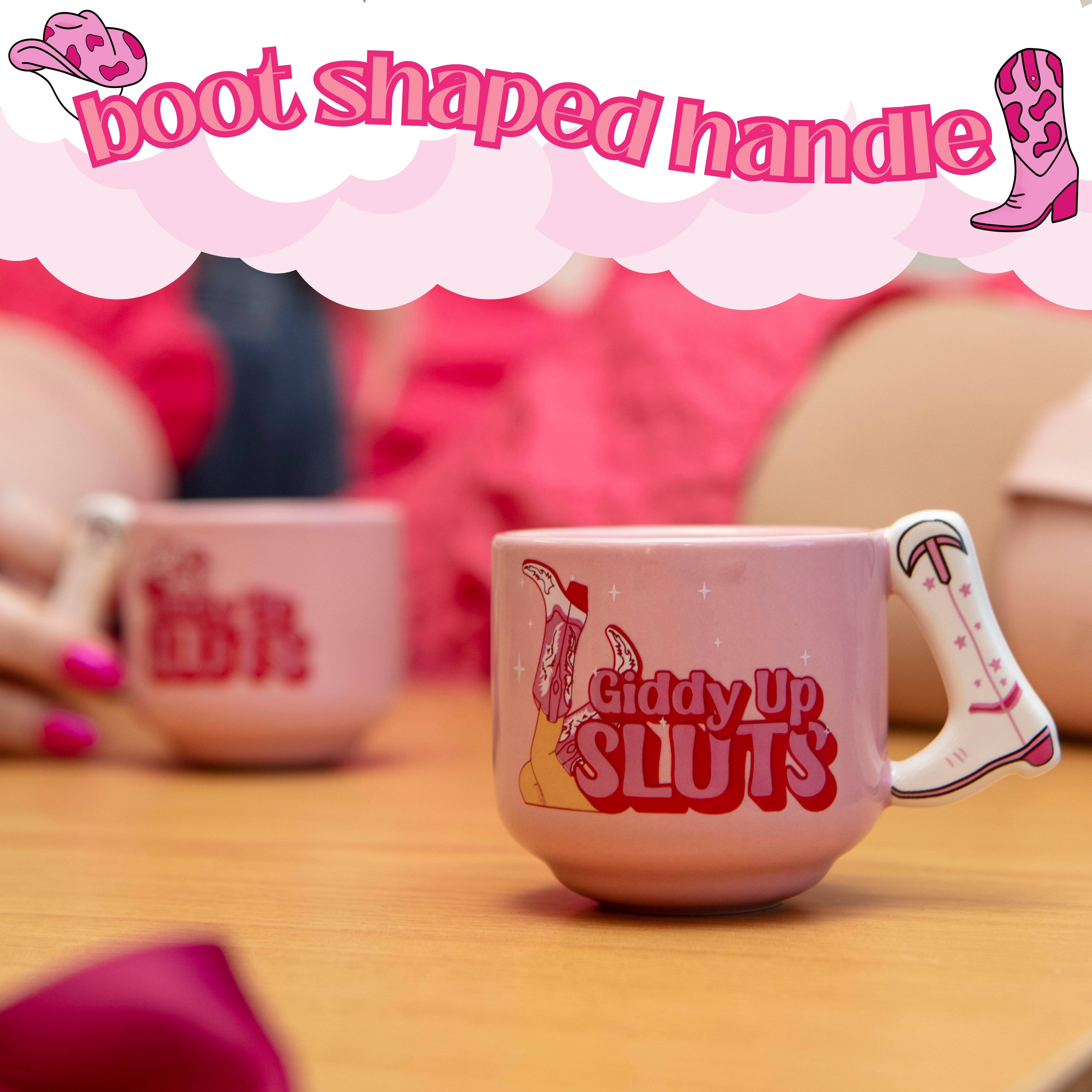 Boxer Gifts EU - Vendita all'ingrosso Bicchiere/tazza - Tazzine da espresso novelty Giddy Up Sluts – regalo divertente2