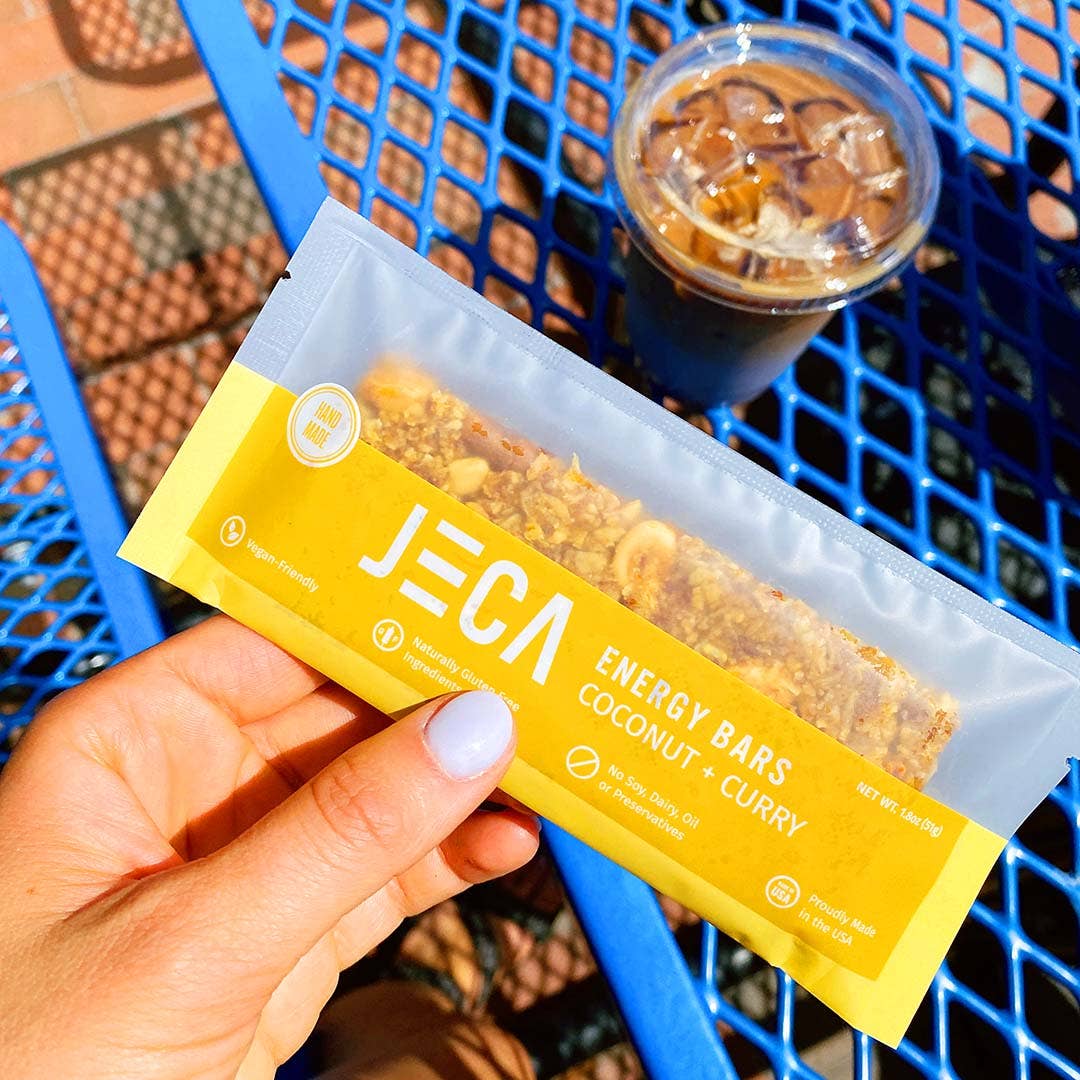 Jeca Energy Bars - Vente Barres de céréales - Barre énergétique à la noix de coco et au curry3