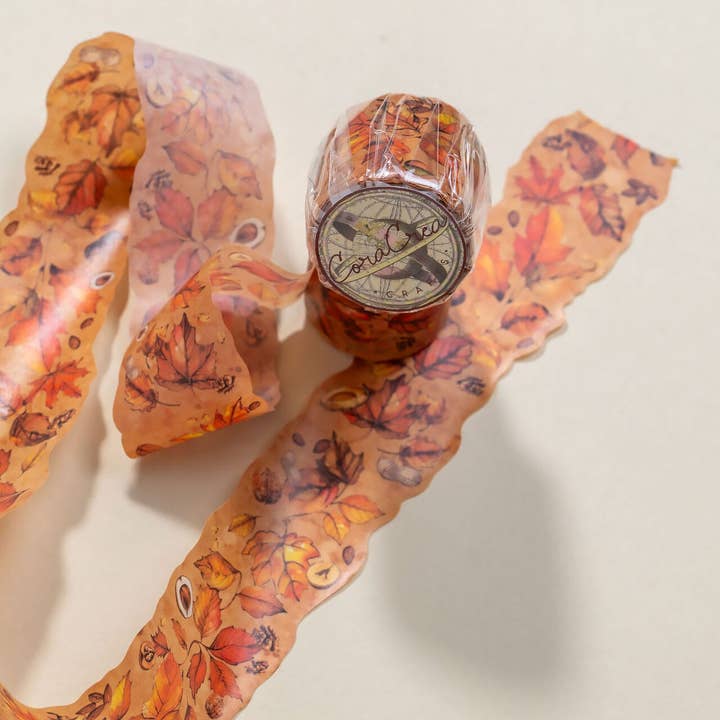 Forest Leaves Cutout Tape for wholesale by CoraCreaCrafts