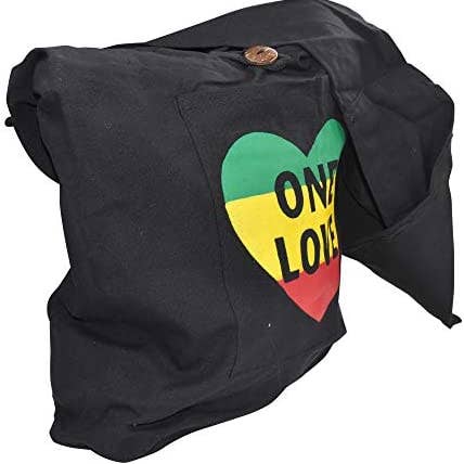 Mandala Crafts – wholesale Crossbody bag – Women's – Mandala Crafts Crossbody Shoulder Boho Bag, Bohemian Hippie Sling Purse for Women, Gifts (Black Rasta One Love)