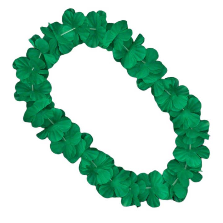Blinkee.com, LLC – wholesale Party gift – Hawaiian Flower Lei Necklace Green