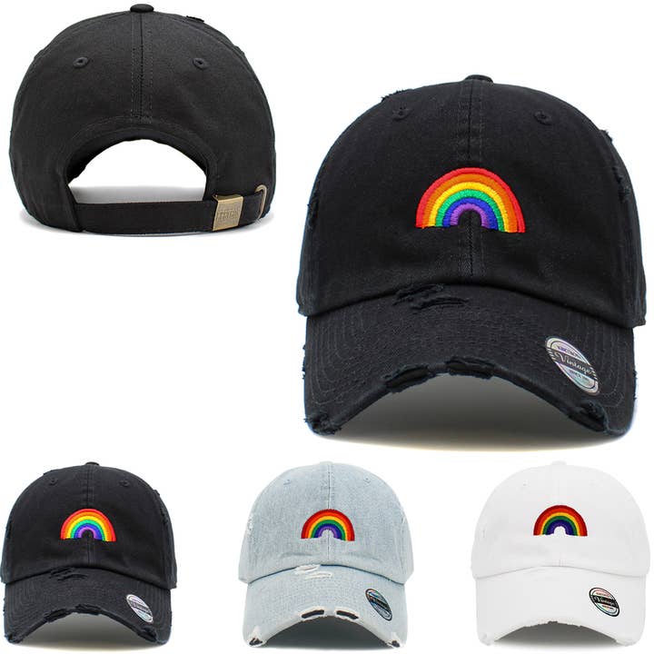 KBETHOS - Wholesale Baseball Cap - Unisex - Pride Rainbow Vintage Dad Hat11